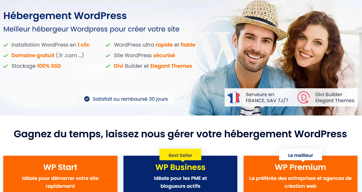 Offres hébergement WordPress LWS