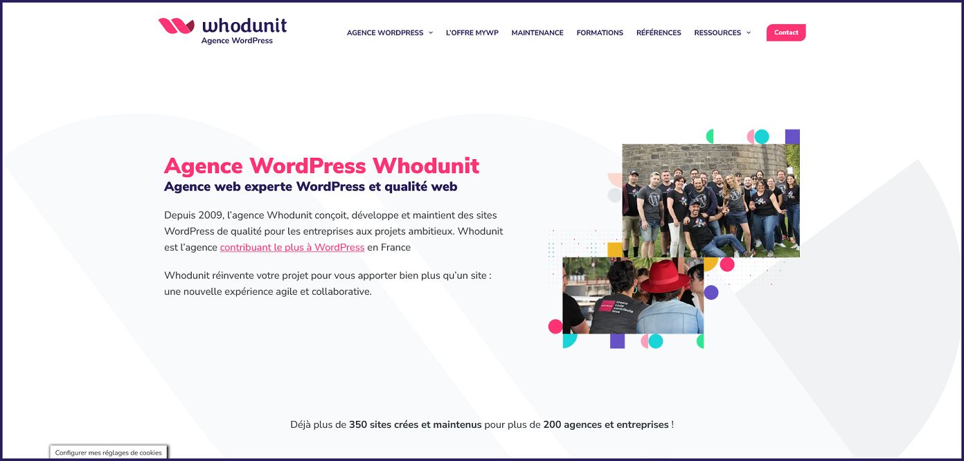 Agence WordPress Whodunit