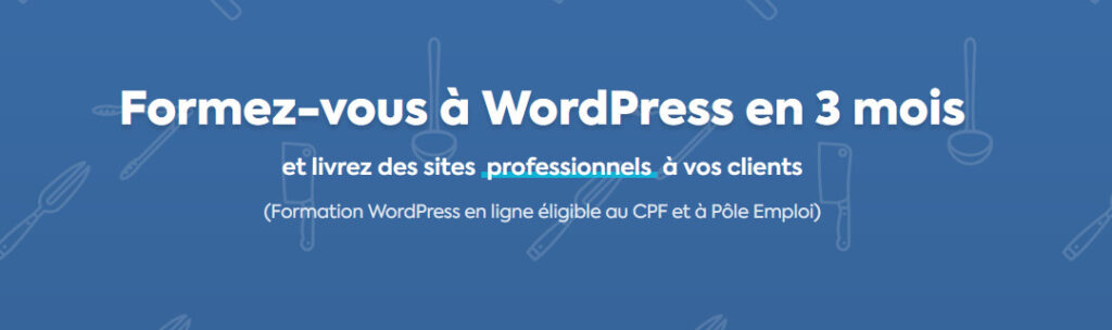 Formez-vous à WordPress en 3 mois
