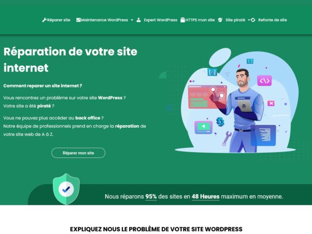 Réparer WordPress