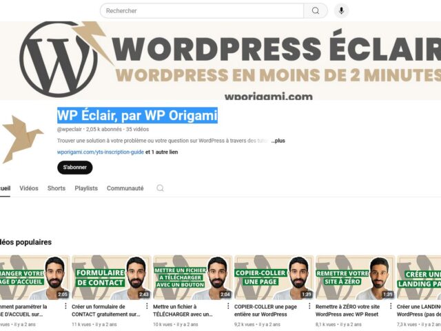 WP Éclair, par WP Origami